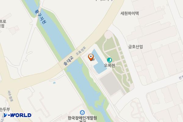 물레방아 위치 지도 — 경기도 수원시 권선구 오목천로 96(고색동)