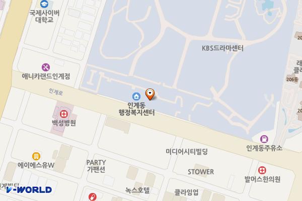 인계동행정복지센터 위치 지도 — 경기도 수원시 팔달구 인계로123(인계동)