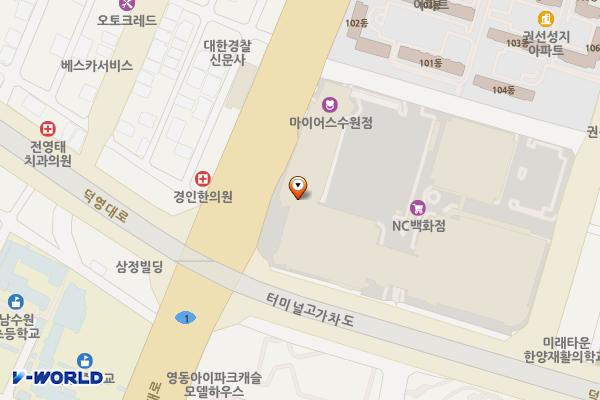 이마트 수원점 위치 지도 — 경기도 수원시 권선구 경수대로 270(권선동)
