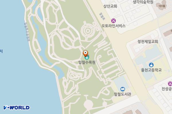 일월수목원전시온실 위치 지도 — 경기도 수원시 장안구 일월로 61
