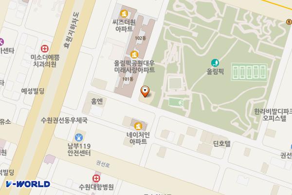권선파출소 위치 지도 — 경기도 수원시 권선구 권선로669번길 24-23(권선동)