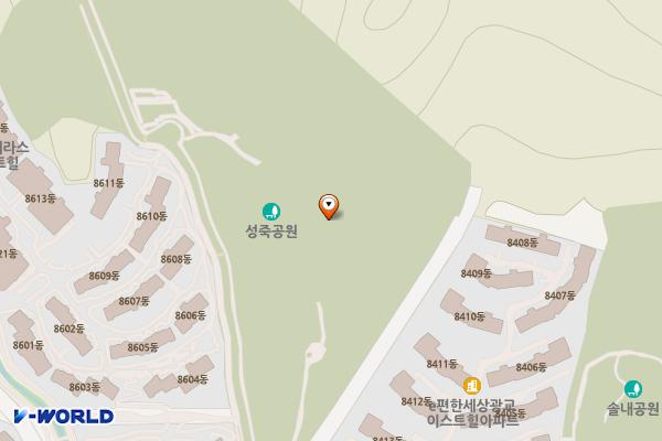 성죽 위치 지도 — 경기도 수원시 영통구 이의동 1213