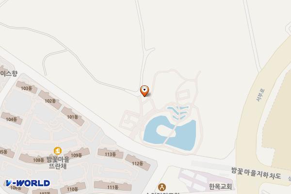 청개구리 위치 지도 — 경기도 수원시 장안구 상률로 37-18, 청개구리 공중화장실(밤밭청개구리공원) (율전동)