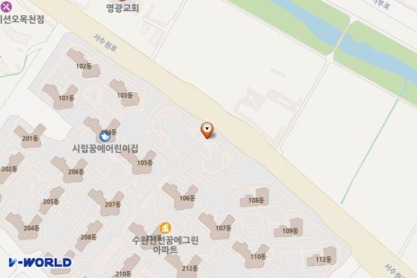 곳집말 위치 지도 — 경기도 수원시 권선구 서수원로 71(평동)