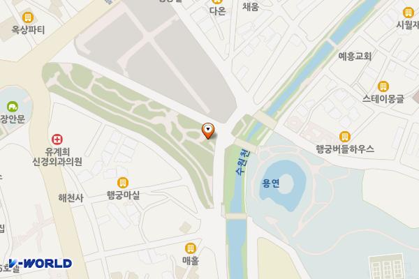 달맞이 위치 지도 — 경기도 수원시 장안구 수원천로 391번길 9(영화동)