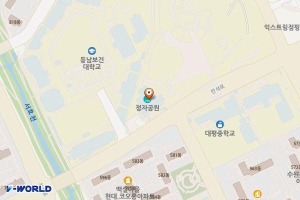 북수원도서관 3층 위치 지도 — 경기도 수원시 장안구 만석로 65(정자동)