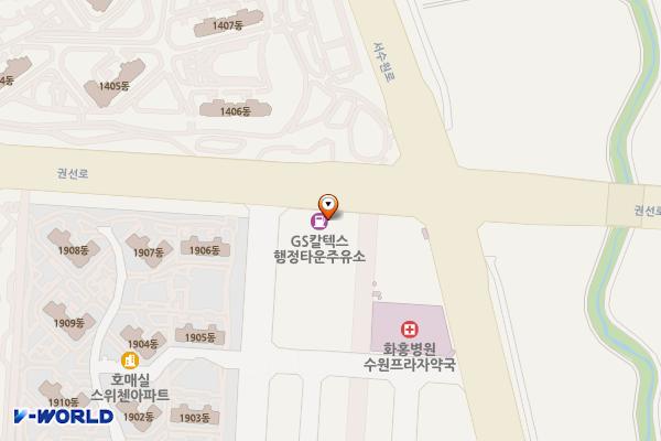 행정타운주유소 위치 지도 — 경기도 수원시 권선구 권선로 98 (호매실동)