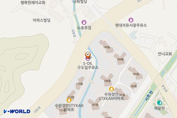 새한주유소 위치 지도 — 경기도 수원시 장안구 서부로 2348(이목동)