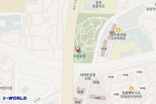 지성 위치 지도 — 경기도 수원시 영통구 동탄지성로 520