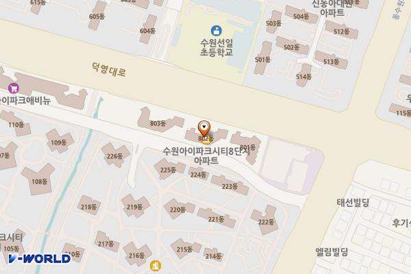 아이파크시티 위치 지도 — 경기도 수원시 권선구 동수원로 177번길40(권선동)