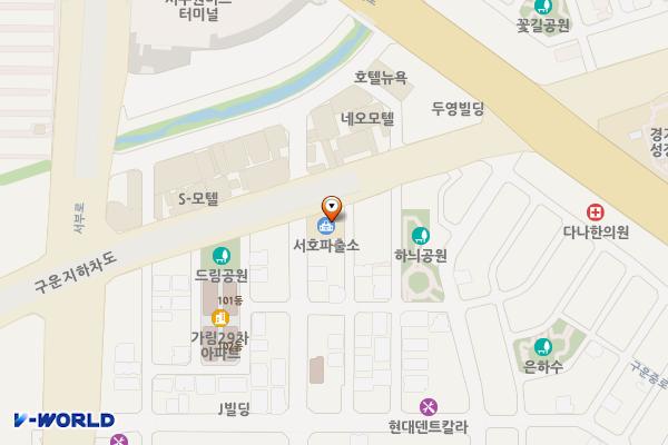 서호지구대 위치 지도 — 경기도 수원시 권선구 구운로73번길 18-13 (구운동)