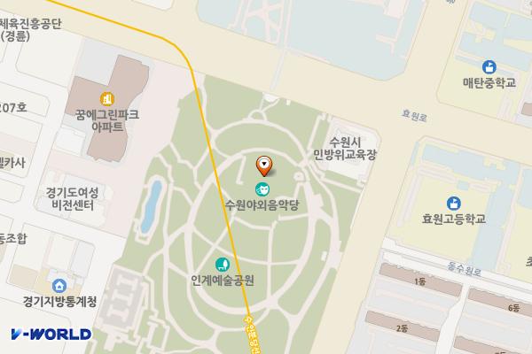 클래식(동쪽) 위치 지도 — 경기도 수원시 팔달구 동수원로335(인계동)