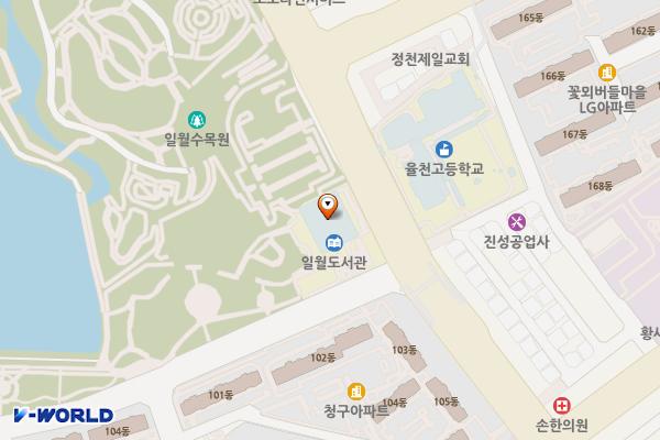일월도서관 위치 지도 — 경기도 수원시 장안구 일월천로 77, 일월도서관 (천천동)
