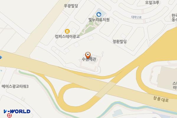 수원세관 위치 지도 — 경기도 수원시 영통구 창룡대로 315, 수원세관 (이의동)