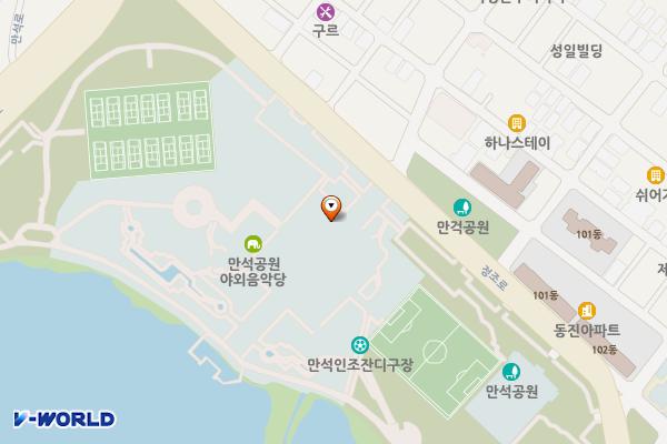 만석공원 위치 지도 — 경기도 수원시 장안구 정조로1087(송죽동)