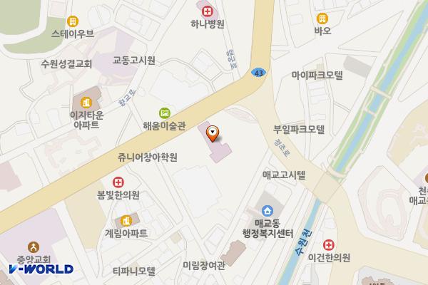 이춘택병원 위치 지도 — 경기도 수원시 팔달구 매산로 138 (교동)
