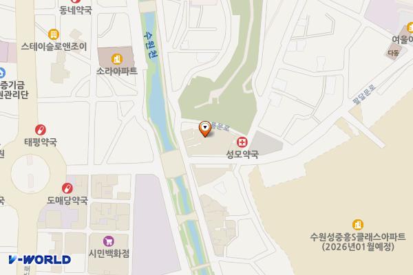 지동시장 위치 지도 — 경기도 수원시 팔달구 팔달문로 19(지동)