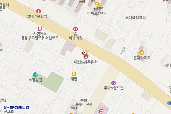 현대삼성주유소(태양제2) 위치 지도 — 경기도 수원시 장안구 경수대로 1011 (송죽동)