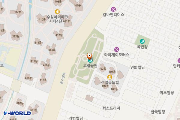 고렴 위치 지도 — 경기도 수원시 권선구 동수원로 114 (곡반정동)