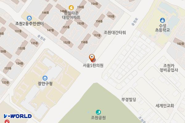 조원빌딩 위치 지도 — 경기도 수원시 장안구 송원로 113(조원동)
