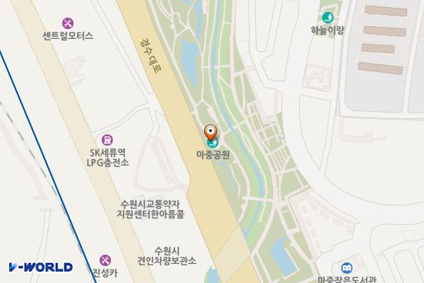 마중생태 위치 지도 — 경기도 수원시 권선구 경수대로 124, 마중생태 (권선동)