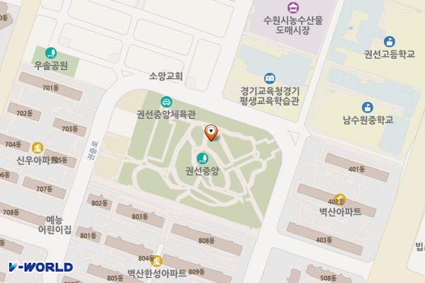 샛길 위치 지도 — 경기도 수원시 권선구 권중로 171, 샛길 (권선동)