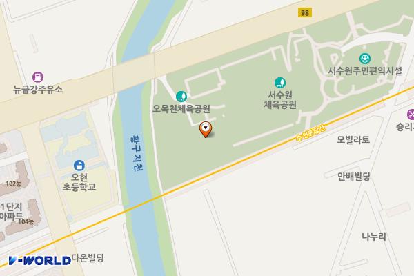 바람개비 위치 지도 — 경기도 수원시 권선구 매송고색로 594(고색동)