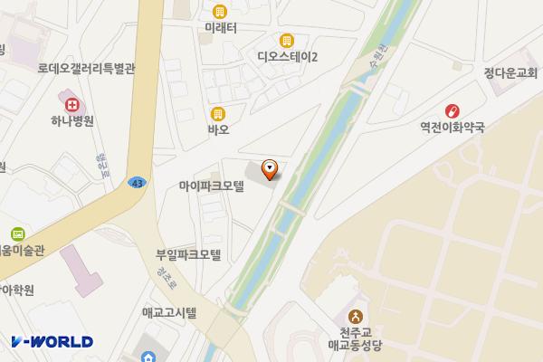 구천동 공구시장 위치 지도 — 경기도 수원시 팔달구 수원천로 211(구천동)