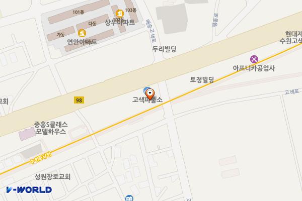 고색파출소 위치 지도 — 경기도 수원시 권선구 매송고색로 748, 고색파출소 (고색동)