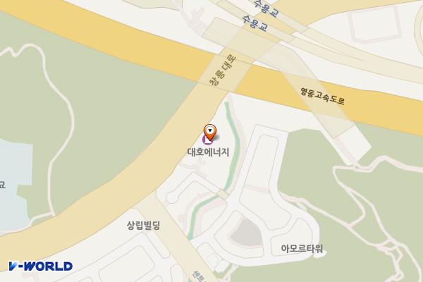대호주유소 위치 지도 — 경기도수원시 영통구 창룡대로 442(이의동)
