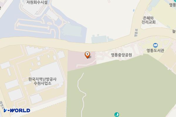 영통구보건소 위치 지도 — 경기도 수원시 영통구 영통로 396(영통동)