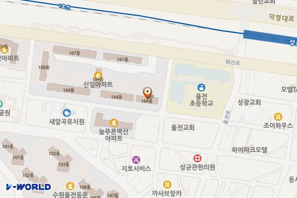 신일아파트상가 위치 지도 — 경기도 수원시 장안구 화산로 263(율전동)