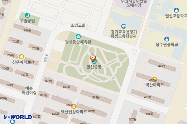 도토리 위치 지도 — 경기도 수원시 권선구 권중로 66(권선동)