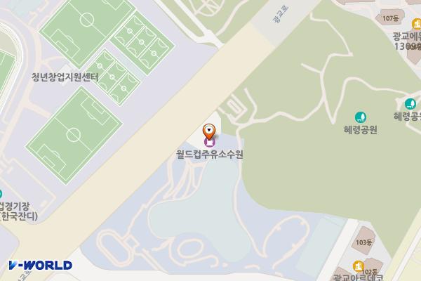월드컵주유소 위치 지도 — 경기도 수원시 영통구 광교로 66(이의동)