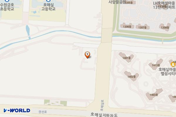 호매실장애인종합복지관 1층 위치 지도 — 경기도 수원시 권선구 호매실로 211(호매실동)