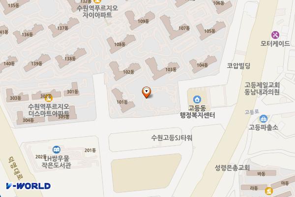 쌍우물 위치 지도 — 경기도 수원시 팔달구 고등로 31 (고등동)