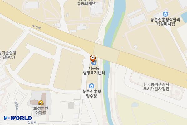 서둔동행정복지센터 위치 지도 — 경기도 수원시 권선구 서호로 146(서둔동)