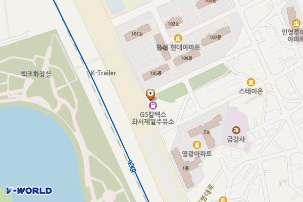 화서제일주유소 위치 지도 — 경기도 수원시 팔달구 덕영대로749번길 2 (화서동)