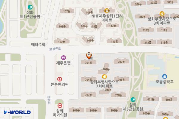 화삼북로 90, 화삼로 89 위치 지도 — 제주특별자치도 제주시 화삼북로 90