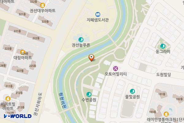 신동수변 위치 지도 — 경기도 수원시 영통구 덕영대로1373번길 66 (신동)