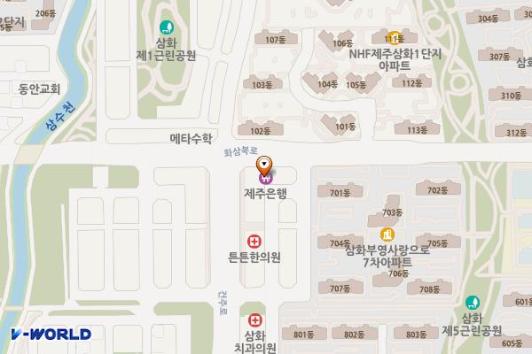 건주로 27, 37 위치 지도 — 제주특별자치도 제주시 건주로 27