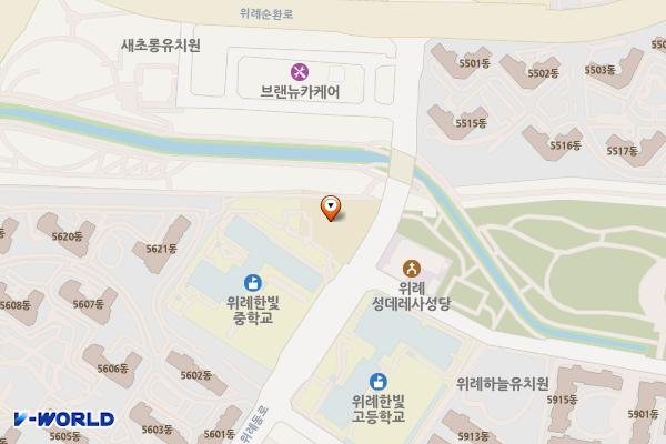 위례평생학습관 위치 지도 — 경기도 성남시 수정구 위례동로 91, 위례평생학습관 (창곡동)