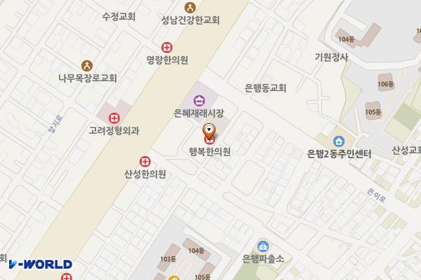 남한산성시장 위치 지도 — 경기도 성남시 중원구 산성대로 524번길 8(은행동)