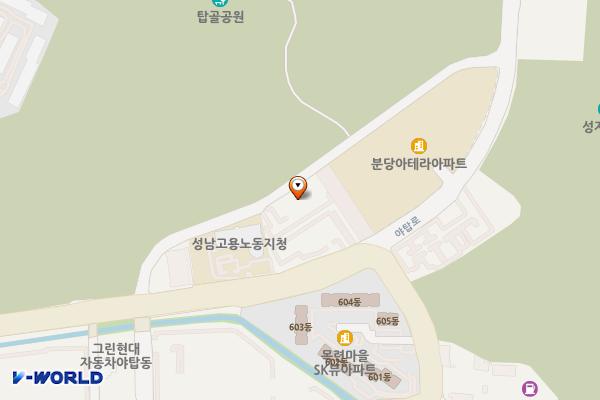 차량등록사업소 위치 지도 — 경기도 성남시 분당구 야탑로 327 (야탑동)