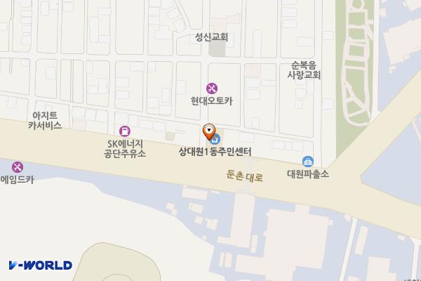 상대원1동행정복지센터 위치 지도 — 경기도 성남시 중원구 둔촌대로 425 (상대원동)
