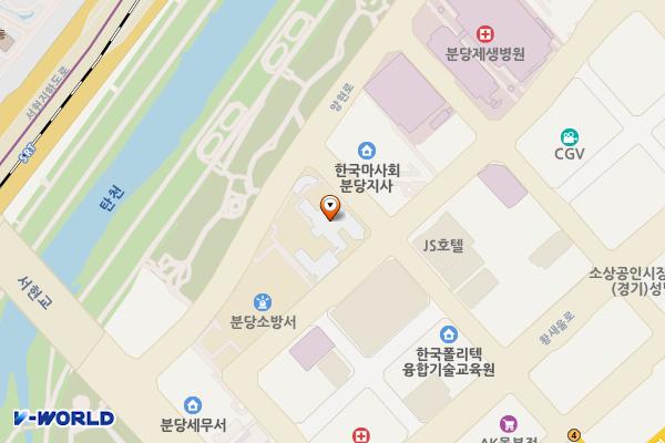 경기도 성남교육청 청사 위치 지도 — 경기도 성남시 분당구 양현로 20 (서현동)