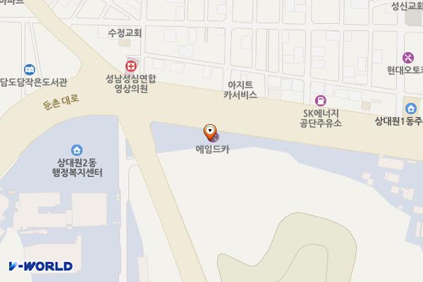 스타우드프라자 위치 지도 — 경기도 성남시 중원구 둔촌대로 400 (상대원동)