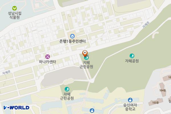 자혜어린이놀이터 위치 지도 — 경기도 성남시 중원구 금광동 2687