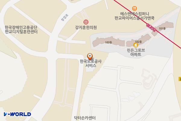 한국도로공사 EX-Smart Center 위치 지도 — 경기도 성남시 수정구 창업로57번길 11 (시흥동)