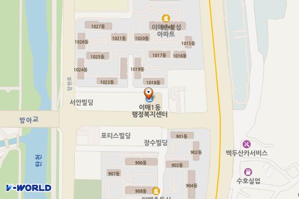 이매1동행정복지센터 위치 지도 — 경기도 성남시 분당구 성남대로 779번길 10 (이매동)